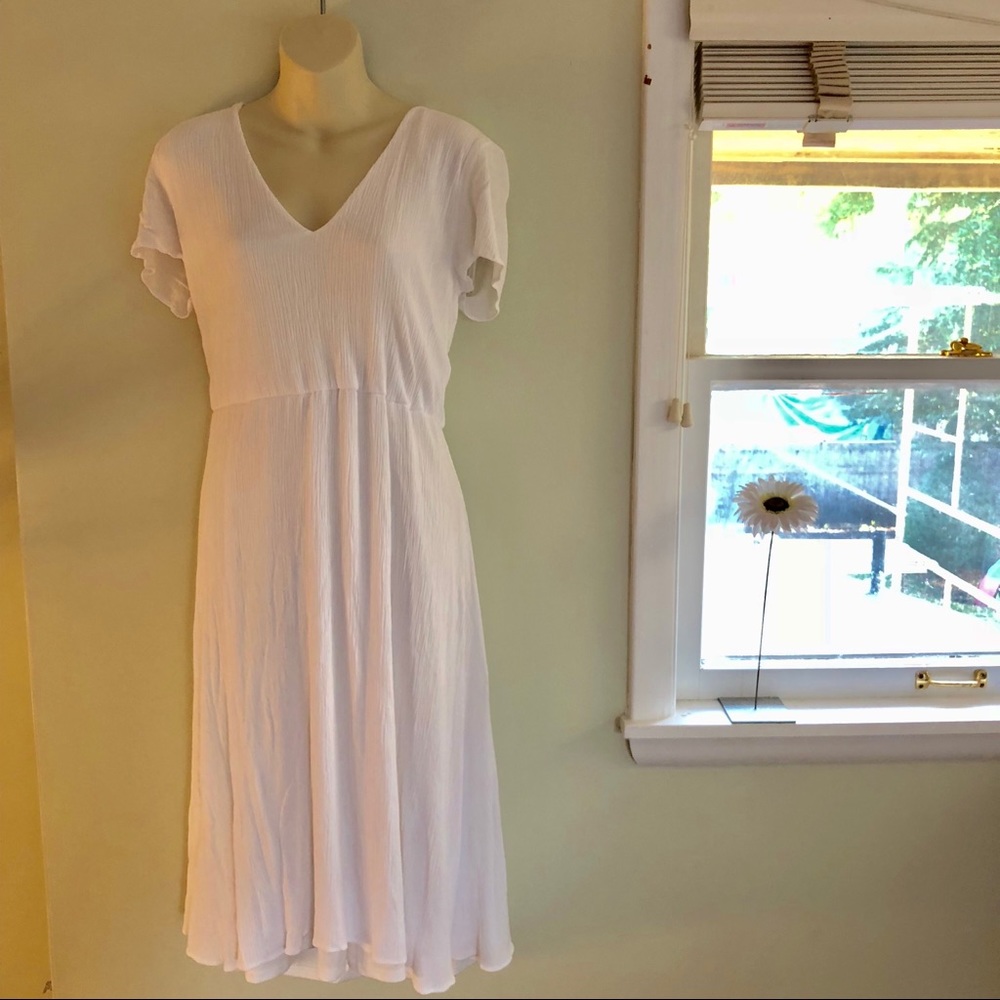 White Wayf Midi Dress